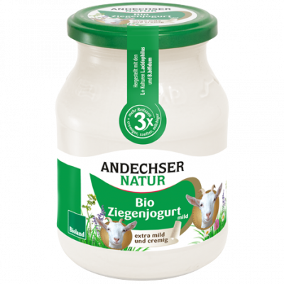 yogurt di capra naturale leggero in vetro  (500gr)